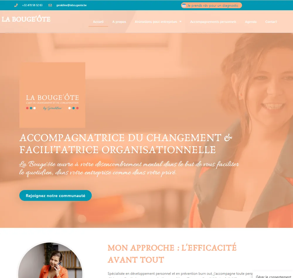 Site web de La Bouge'ôte