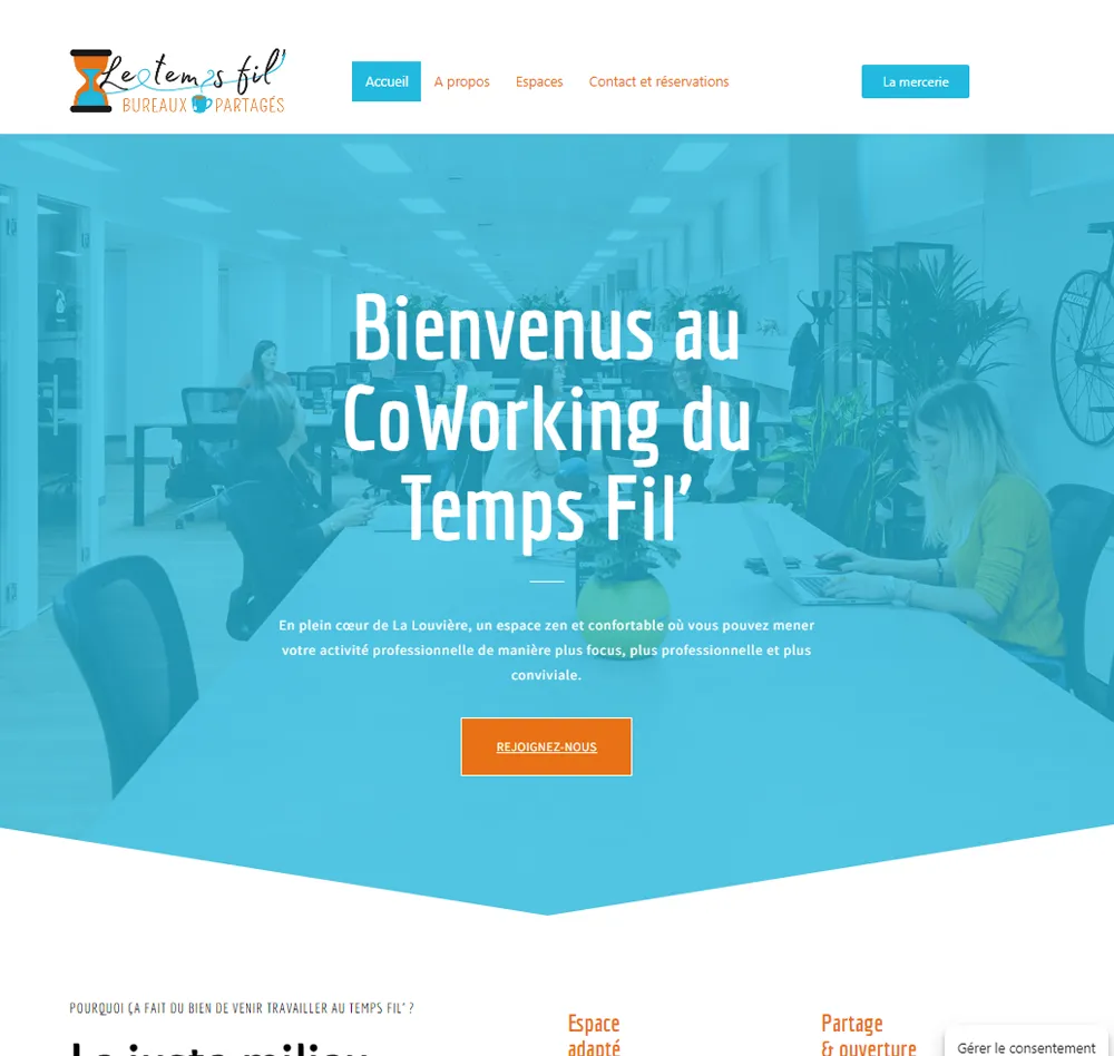 Site du coworking du Temps Fil'